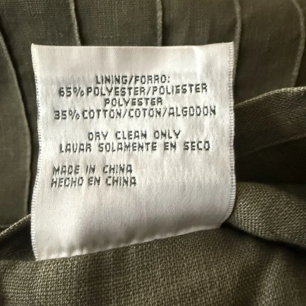 Croscill Townhouse 100% Linen Euro Pillow Shams Pillow Cases 26